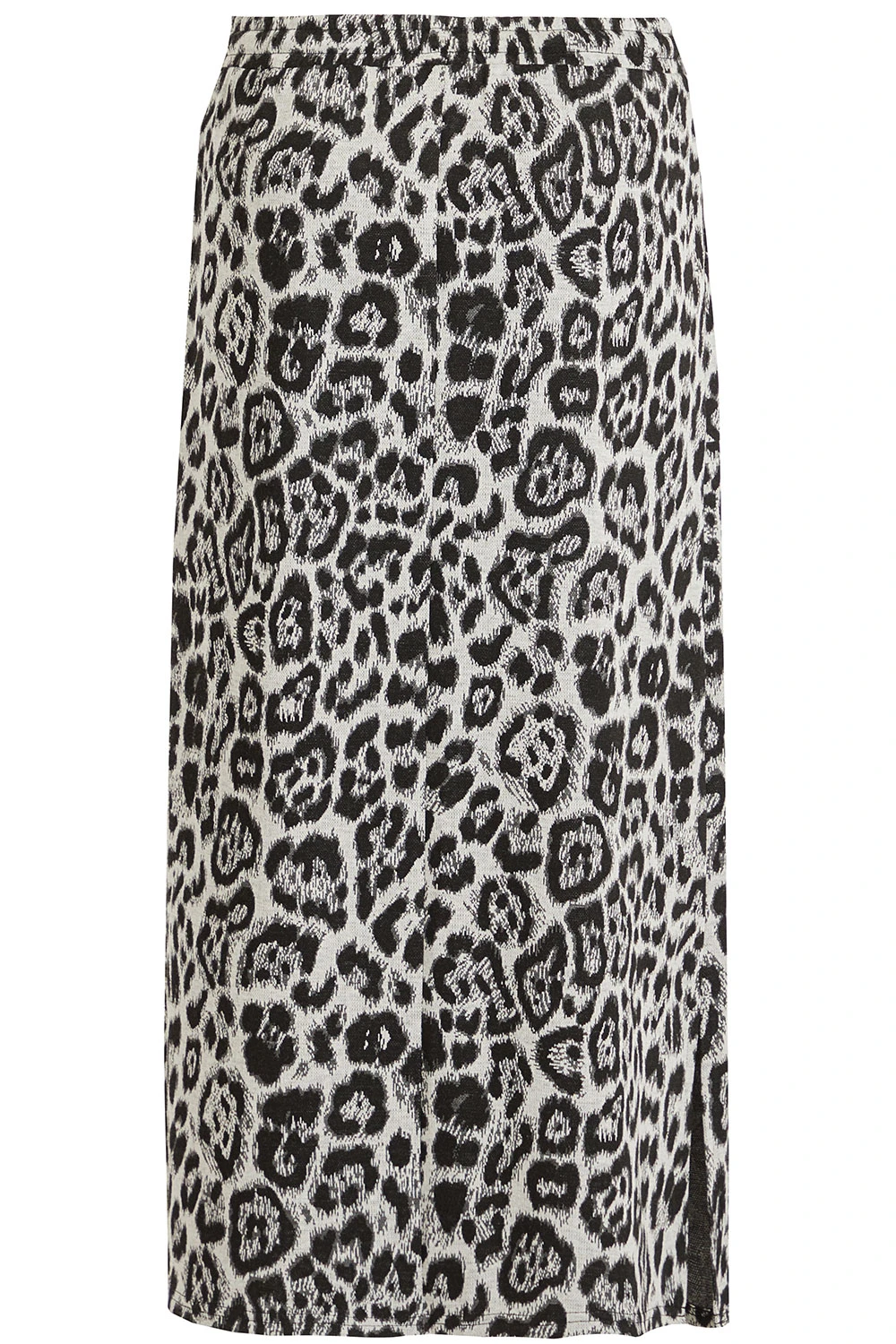 Animal Print Jacquard Straight Skirt - Image 3