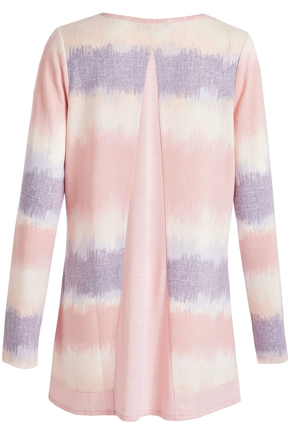 Long Sleeve Striped Soft Touch Tunic - Image 3