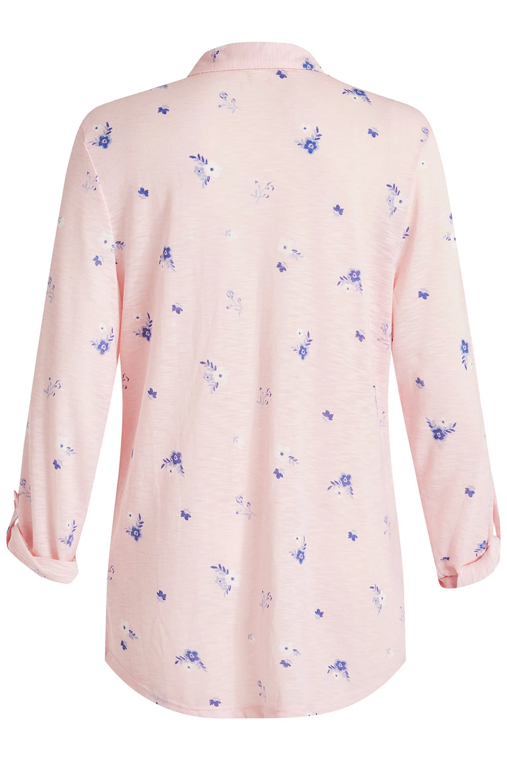 Long Sleeve Spaced Ditsy Print Shirt - Image 3