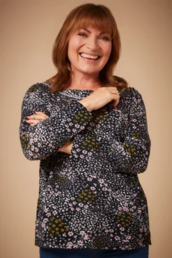 Long Sleeve Ditsy Patchwork Blouse