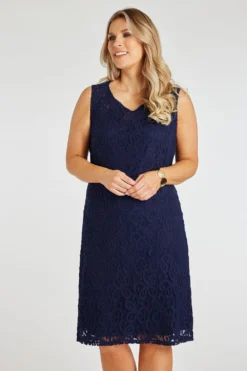 Sleeveless Lace Dress