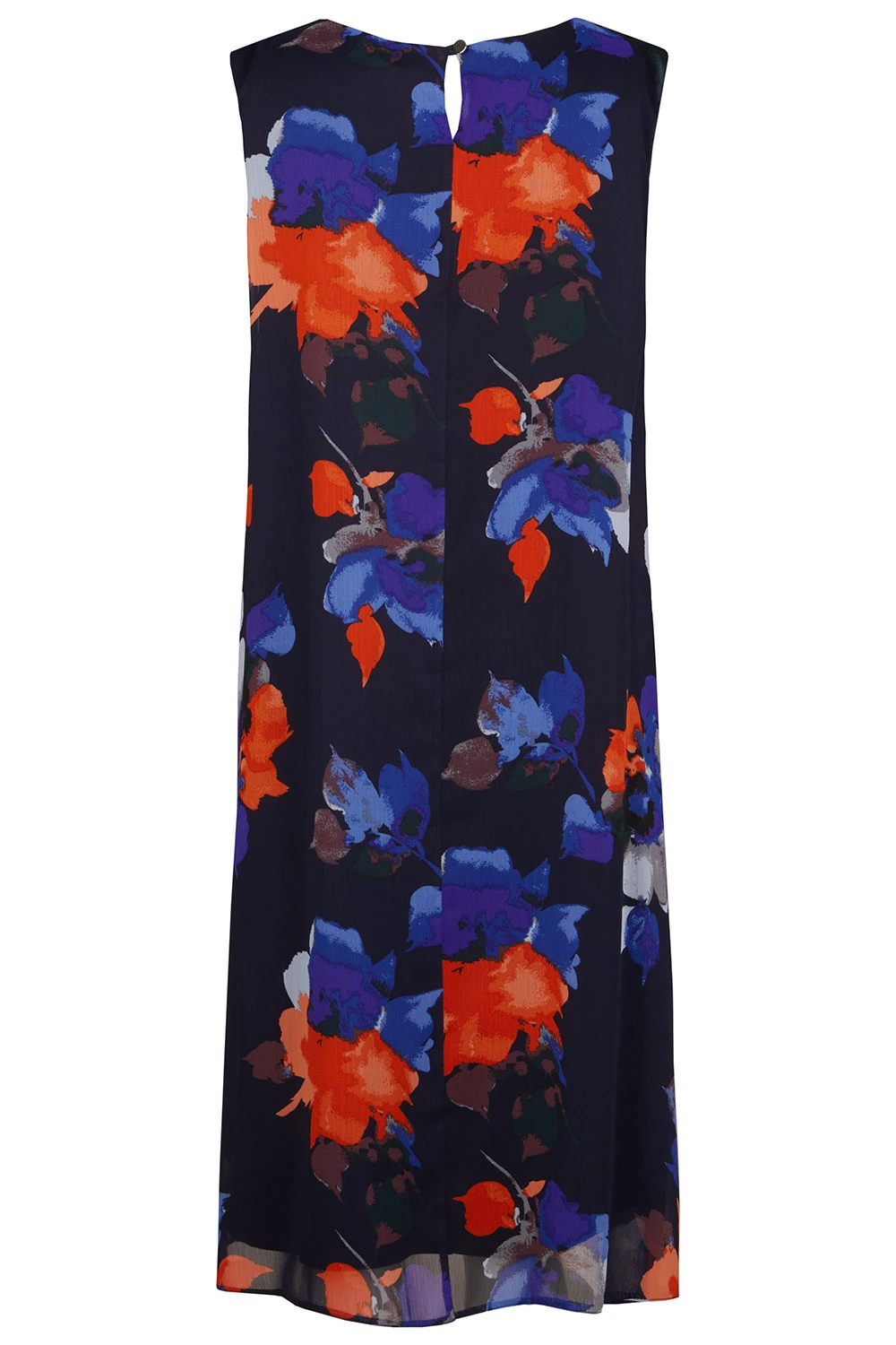 Sleeveless Split Layer Floral Dress - Image 3