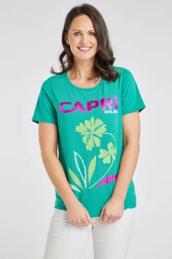 Short Sleeve Capri Top