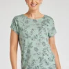Short Sleeve Bar Back Floral T-Shirt