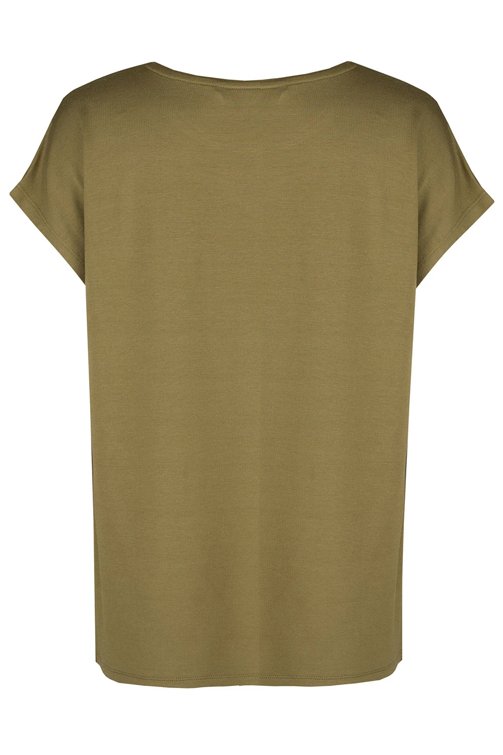 Short Sleeve Floral Placement Woven Front Top - Image 3