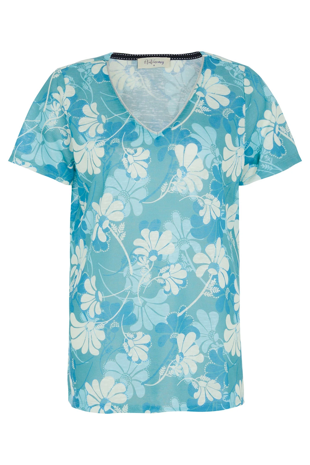 Autonomy - Graphic Floral Print T-Shirt - Image 2