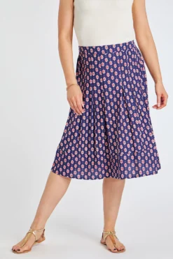 Foulard Dot Print Flippy Skirt