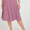 Ditsy Print Jersey Flippy Skirt