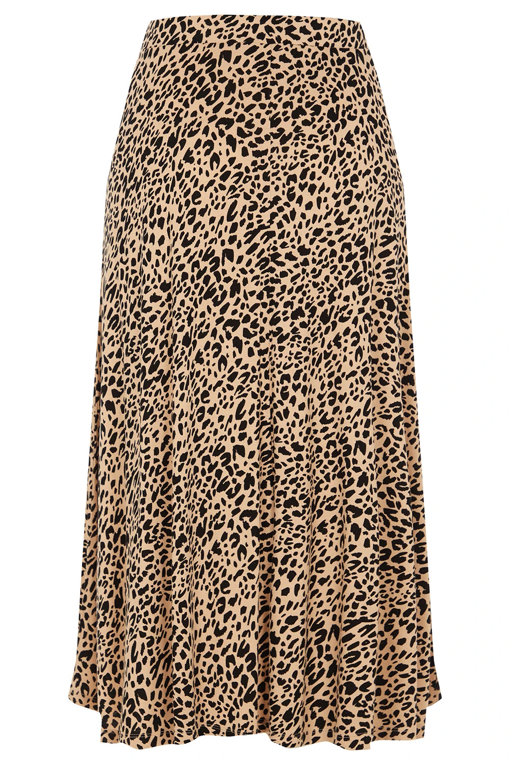 Leopard Print Jersey Flippy Skirt - Image 2