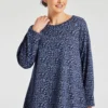 Long Sleeve Animal Print Soft Touch Tunic
