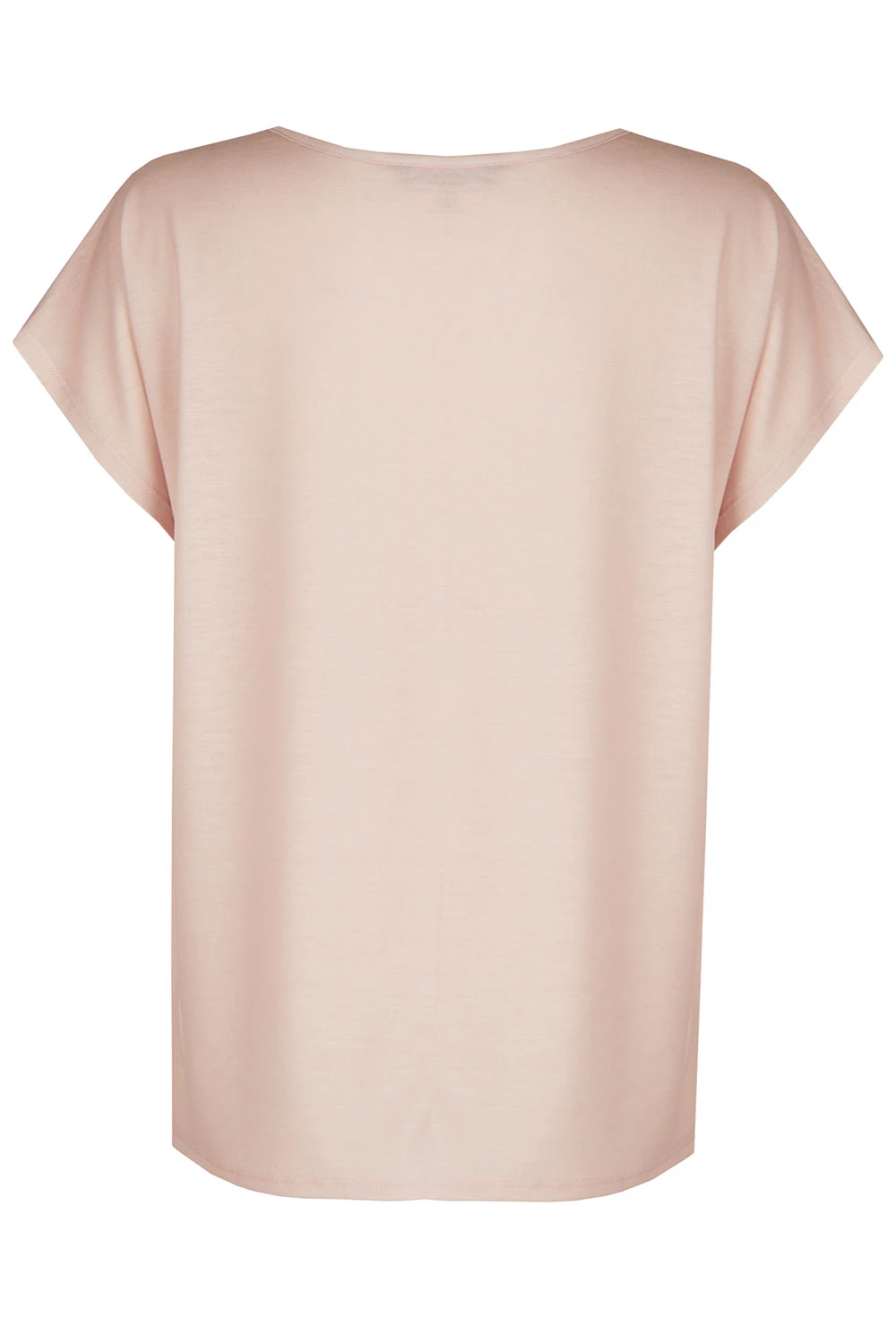 Short Sleeve Woven Front Side Floral Design Shell Top - Image 3