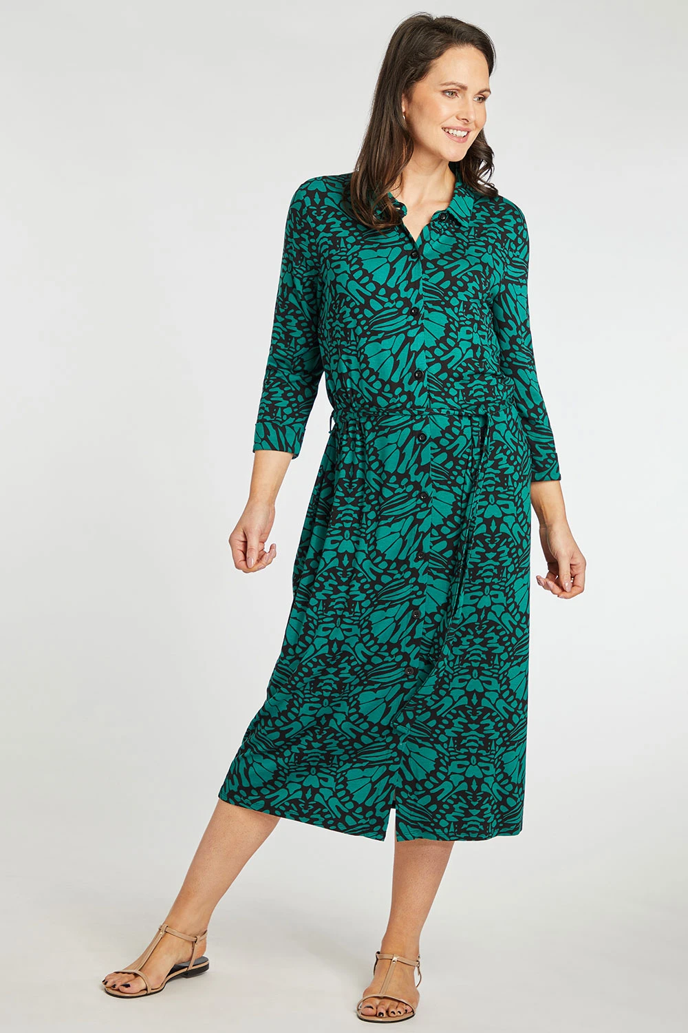 Butterfly Button Through Dress