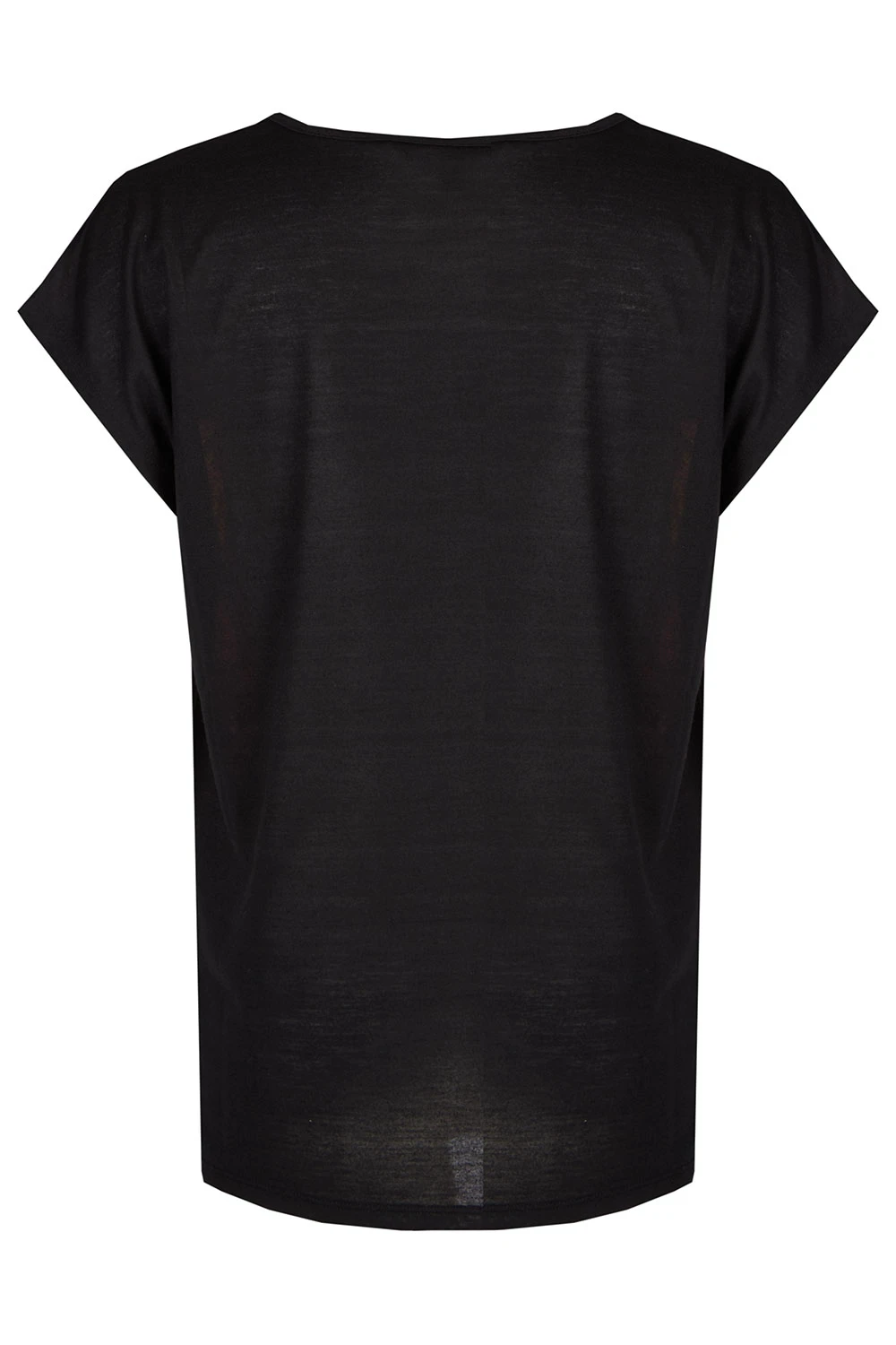 Short Sleeve V-Neck Woven Leaf Print Top - Image 3