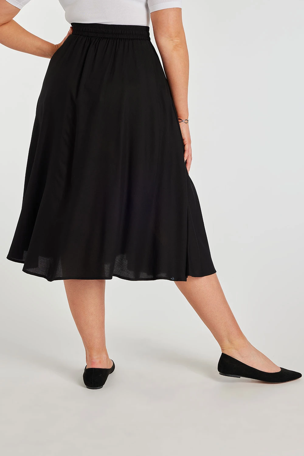 Plain Drawcord Skirt - Image 4