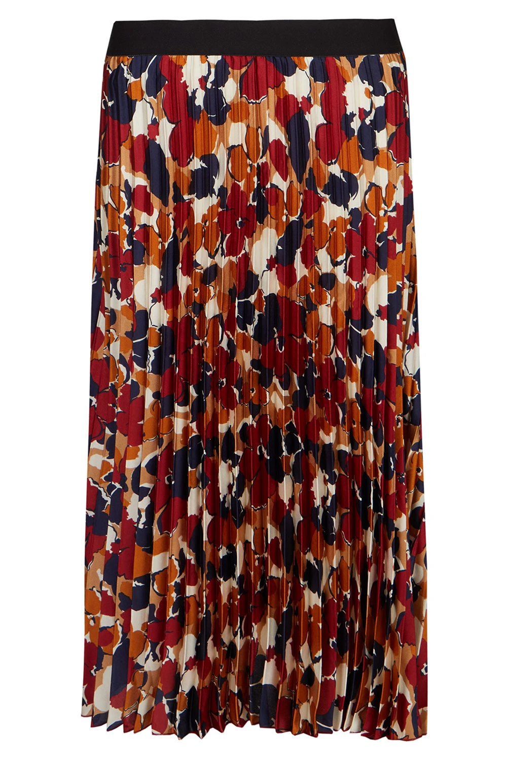 Elasticated Floral Pleated Skirt - Image 3