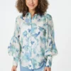 Stella Morgan - Long Sleeve Button Through Floral Blouse
