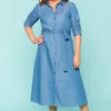 Chambray Shirt Dress