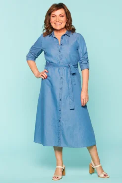 Chambray Shirt Dress