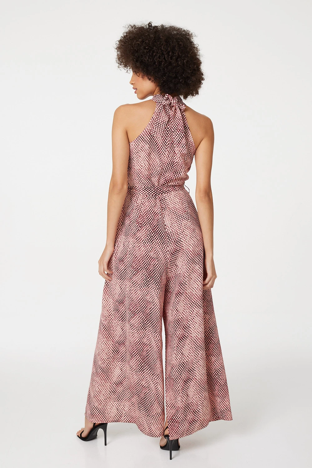 Izabel London – Printed High Neck Jumpsuit - Image 3