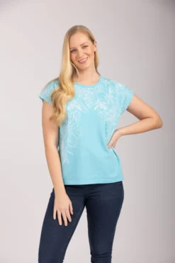 Mudflower - Printed Burn Out Tee