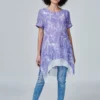 Izabel London – Leaf Print Longline Tunic Top